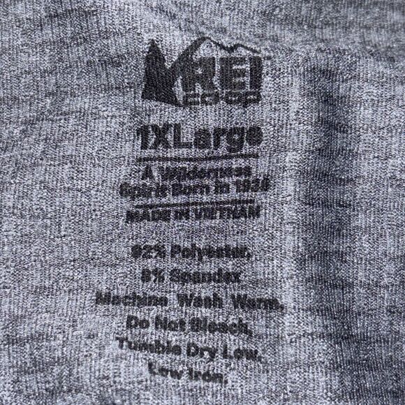 REI Co-op Women’s Lightweight Base Layer Crew Top Short Sleeve Gray Plus Size XL - Picture 14 of 15